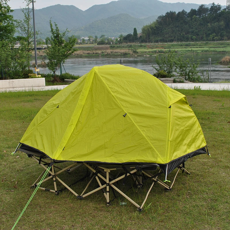 Ultralight 2 Person Backpacking Tent Can Be Used As Cot Bed Tent or Bikepacking Tent, Light Weight Cot Tent Not Include Bed