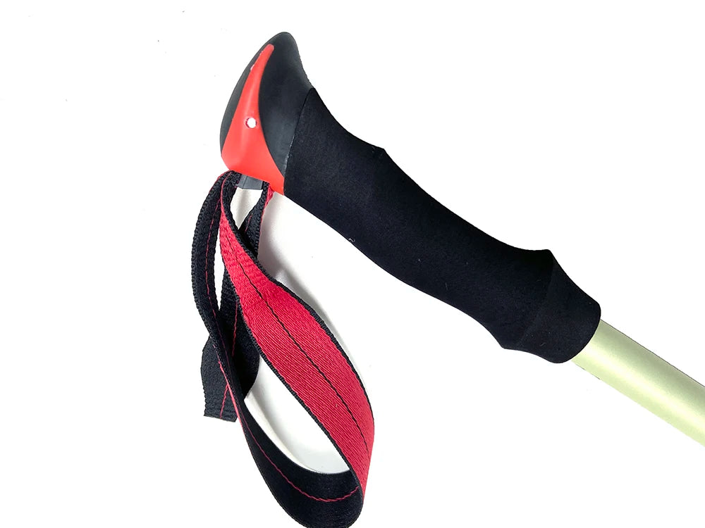 Outdoor Alpenstock Carbon Fiber Walking Sticks Telescoping Foldable Self Defense Hiking Trekking Poles Sticks