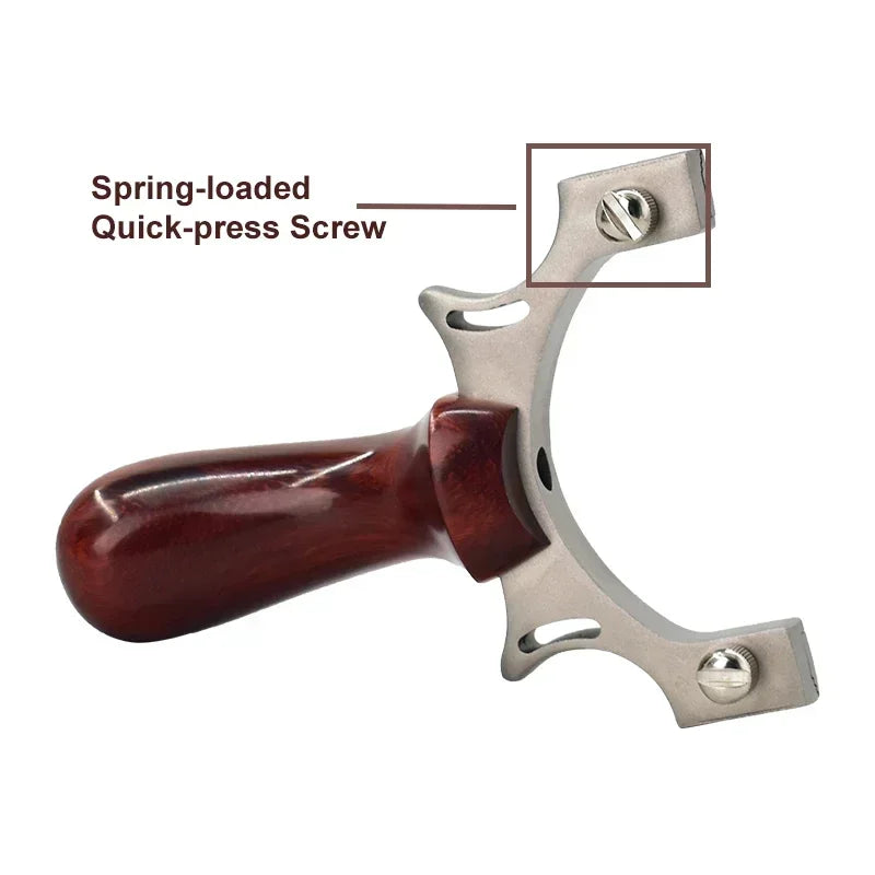 Stainless Steel Solid Wood TTF Professional Slingshot Portable Outdoor Hunting Shooting Tool High Quality Slingshot