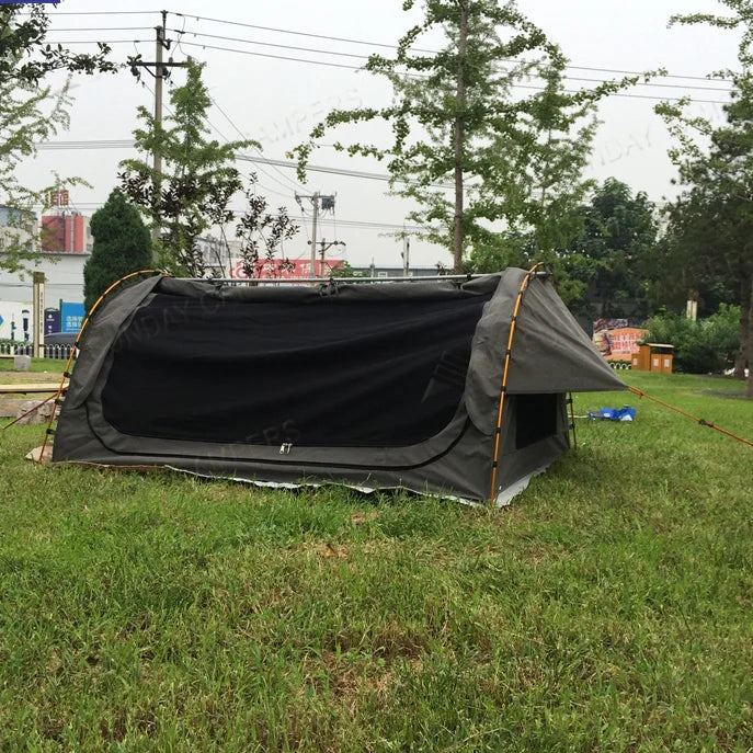 2024 New design 2 person canvas hike tent camping swag tent