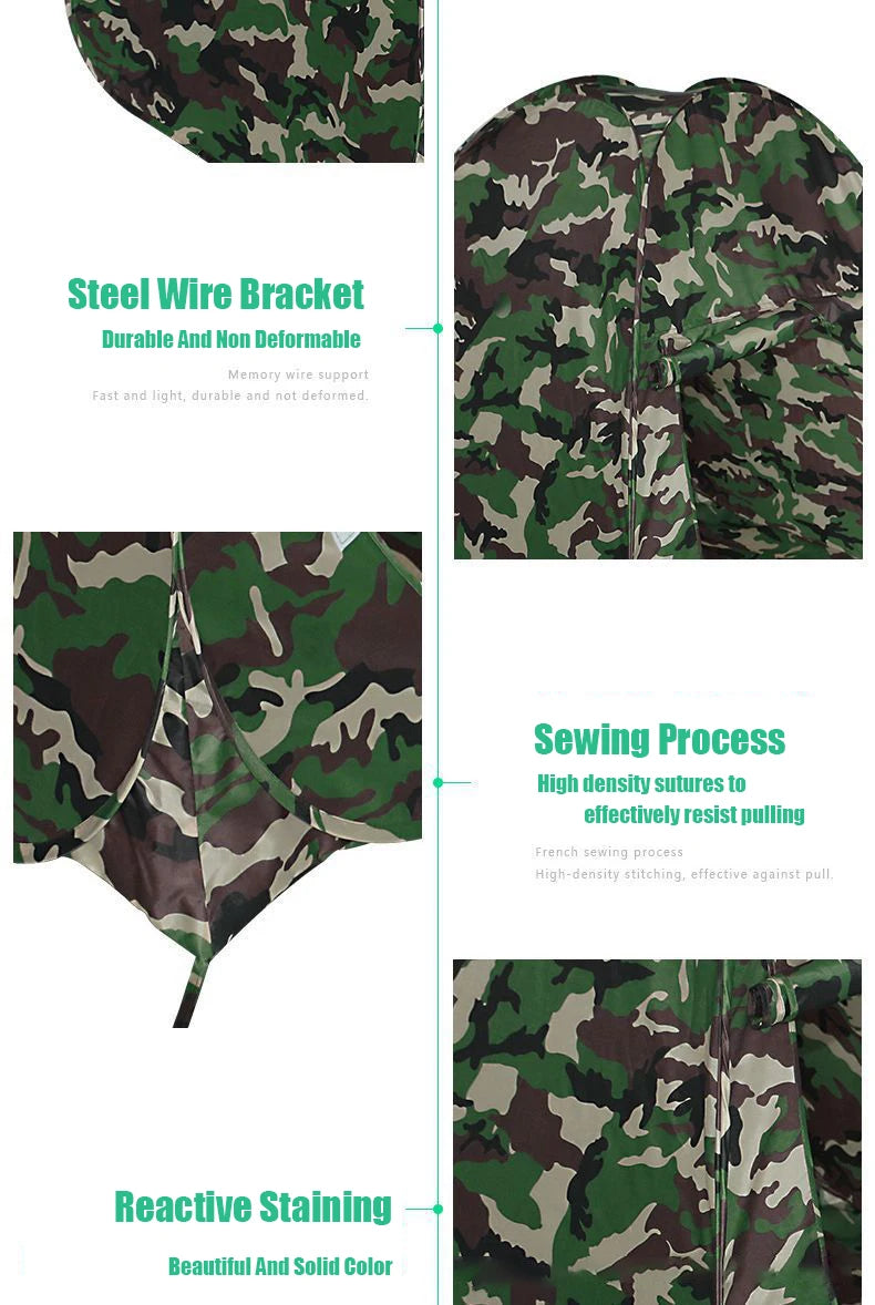 EMER Outdoor Camouflage Bird Watching Camping Tent Portable Play House  Children's Tent for Outdoor Shade Sports Beach Air Tent