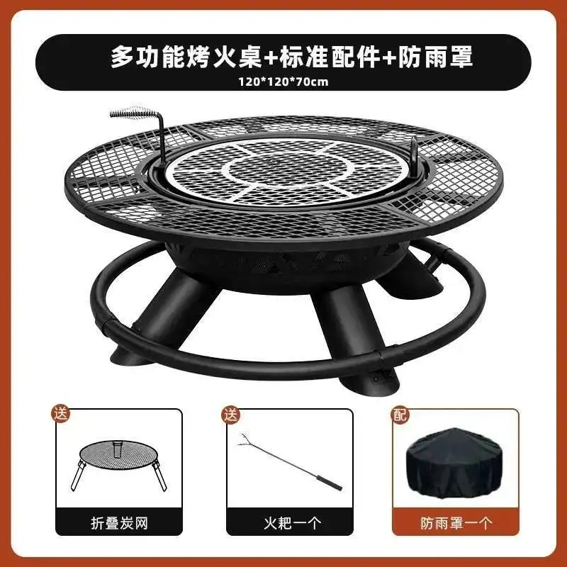 CX010AJ Modern High Quality Barbecue grill, household wood heater, patio, villa campfire, fireplace table, charcoal brazier