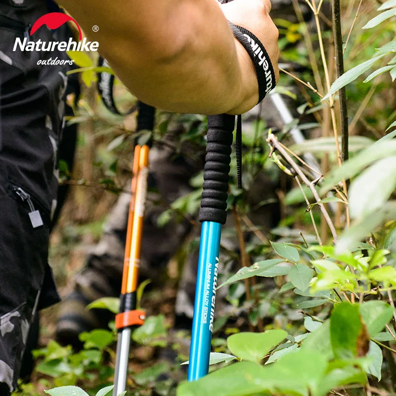 Naturehike ST01 Walking Sticks Ultralight Children Adult Telescopic Aluminum Alloy Trekking Pole Outdoor Camping Climbing Hiking