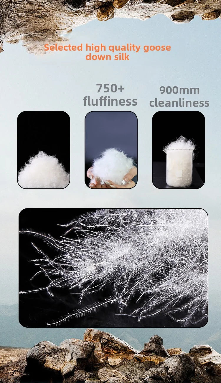 BLACK FLRE Goose Down Adult Envelope Outdoor Light Portable Sleeping Bag Down Sleeping Bag