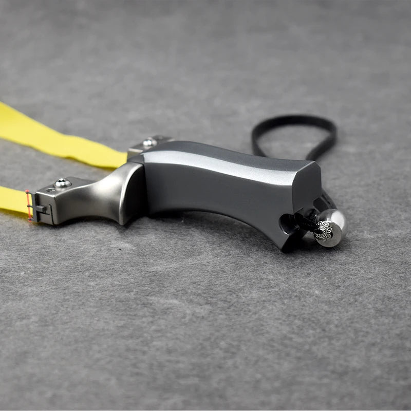 Aluminum Alloy Slingshot Stainless Steel Bow Head Ultra-high Craft Grinding Portable Hunting Equipment Must-have For Beginners