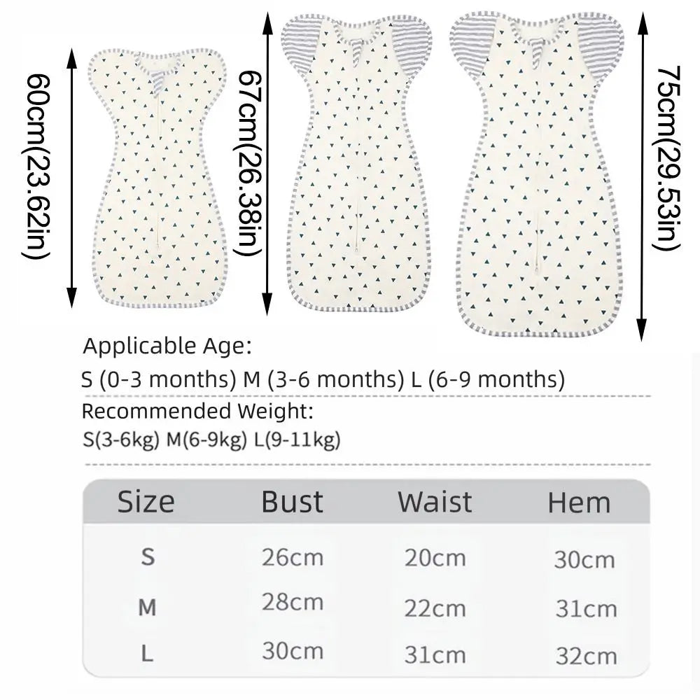 Anti-startle Baby Sleeping Bag Soft Wrapping Blanket Infant Swaddle Blanket Jumping Bag Newborn Wrapping Newborn Sleep Sack