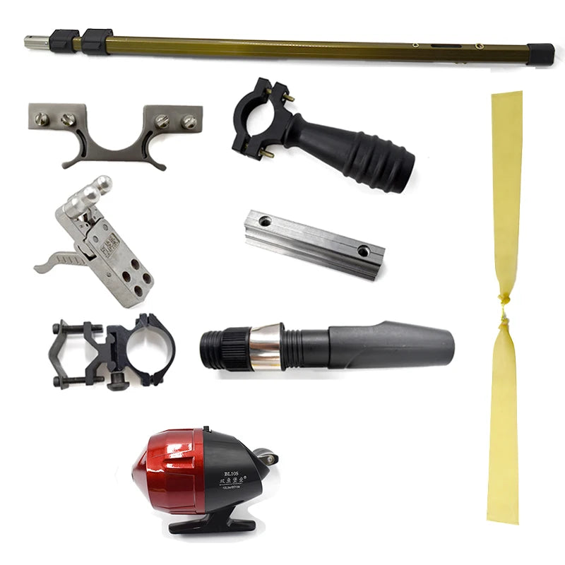 Slingshot Set Slingshot Precision Green Laser Telescopic High Power Catapult Use Reels for Outdoor Hunting Shooting New