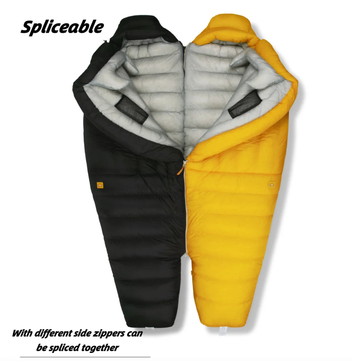 Factory Price Custom Mummy 0 Degree Winter 95 800 FP Goose Down Sleeping Bag Camping Hiking for Outdoor