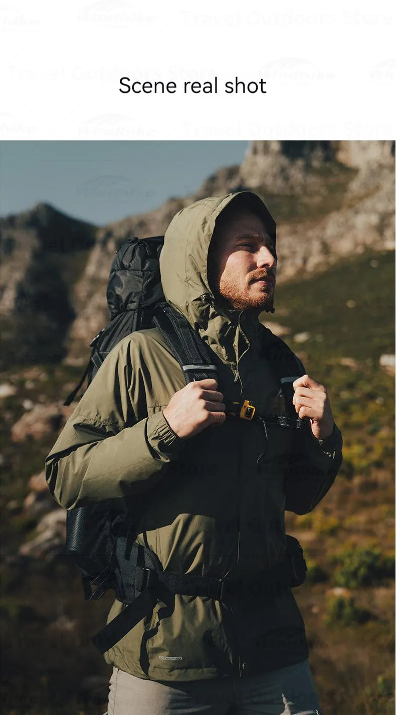 Naturehike Hiking Backpack Waterproof 70L + 5L Lightweight Mountaineering Hiking Outdoor Camping Trekking Bag with Rain Cover