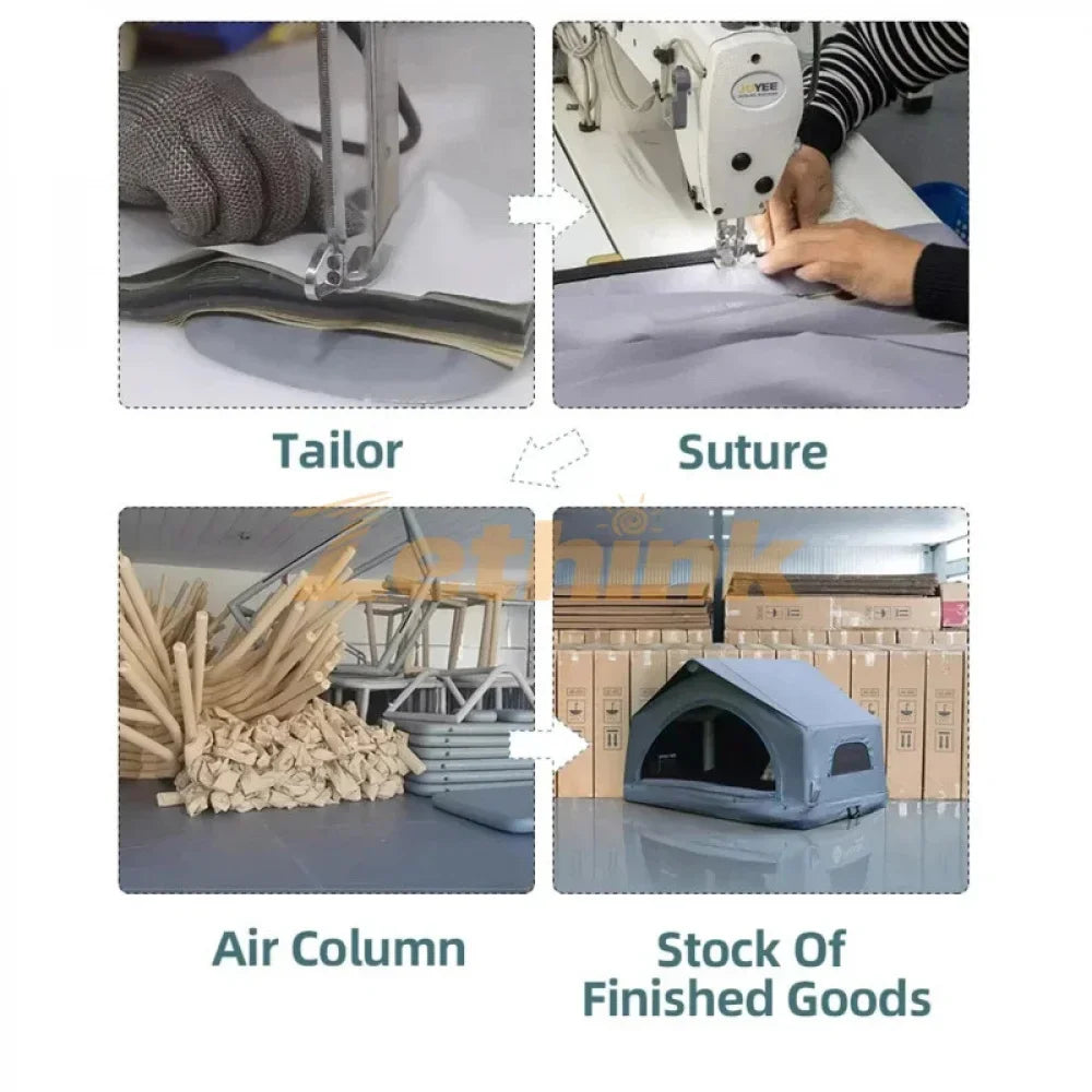 New Trend Shell Wing Inflatable Roof Top Tent Water Proof Large Internal Space Prevent Bumping Glamping Outdoor Tents