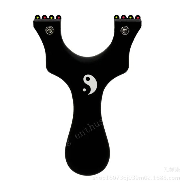 Outdoor Hunting Shooting Catapult Entertainment Accessories Toys Hunting Resin Slingshot Catapult with Flat Rubber Band for Hunt