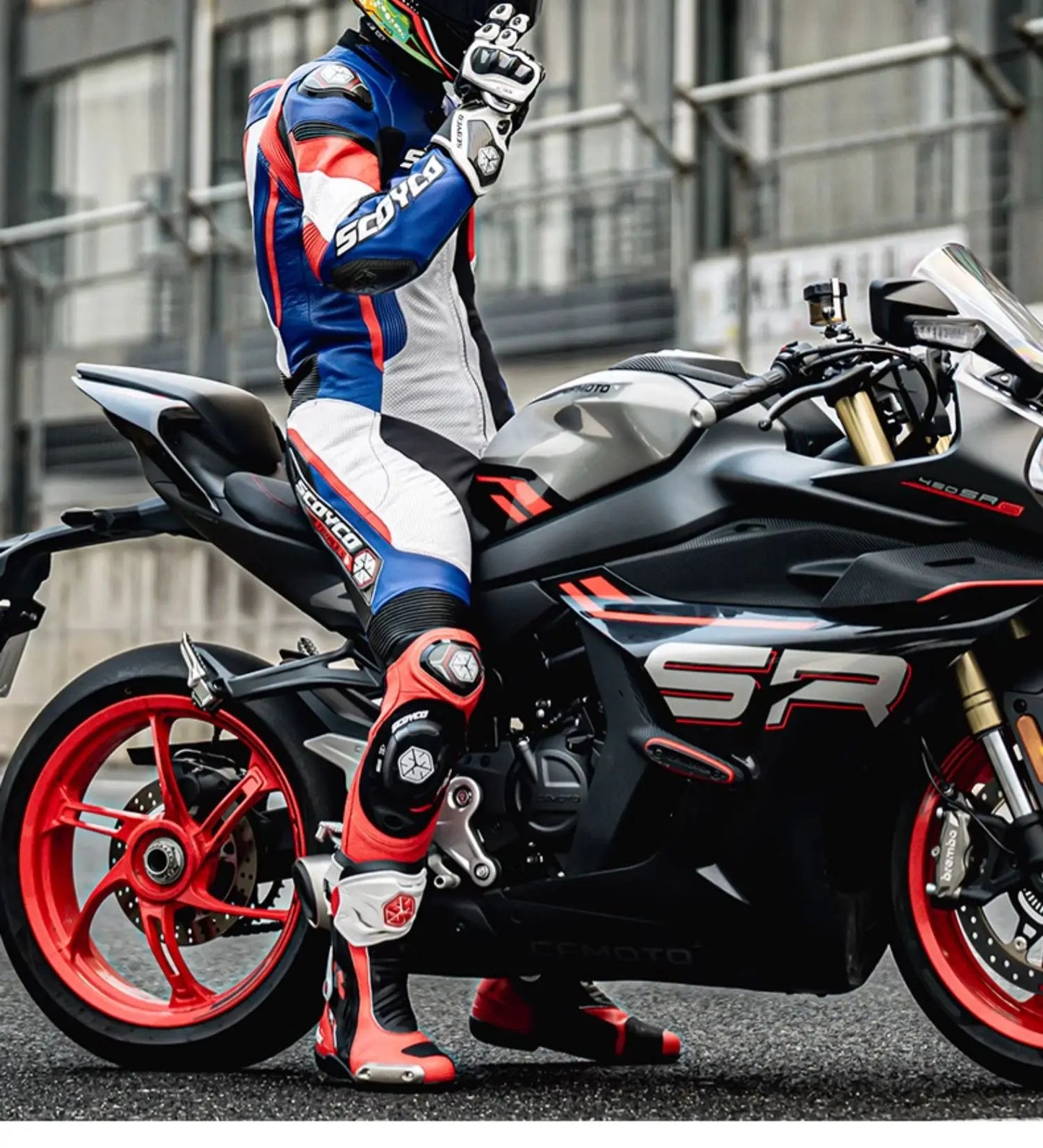 Scoyco Men's Motorcycle Riding Boots Anti-slip Motocross Shoes Anti-fall Rider Racing Road Cross-country With CE Certification