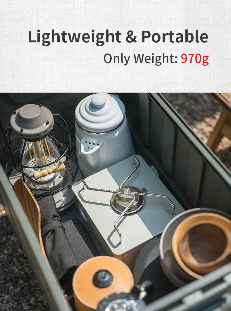 Naturehike Camping MINI Cassette Furnace Gas Stove Strong Firepower 2000W Outdoor Grill Stove Portable BBQ Burner Cooking Tool