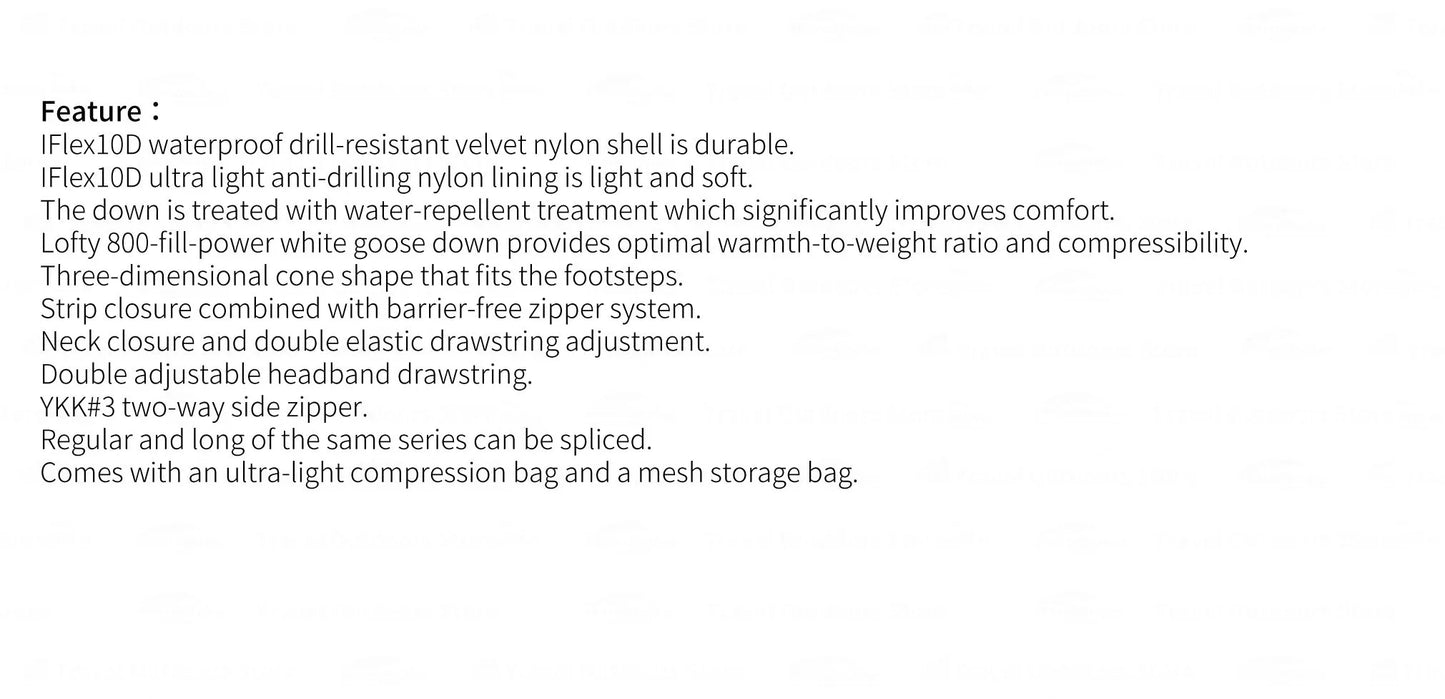 AEGISMAX AIR 10D Ultralight Down Sleeping Bag Camping Hiking 800FP Lightweight Couple Sleeping Bag Tourist Outdoor Equipment