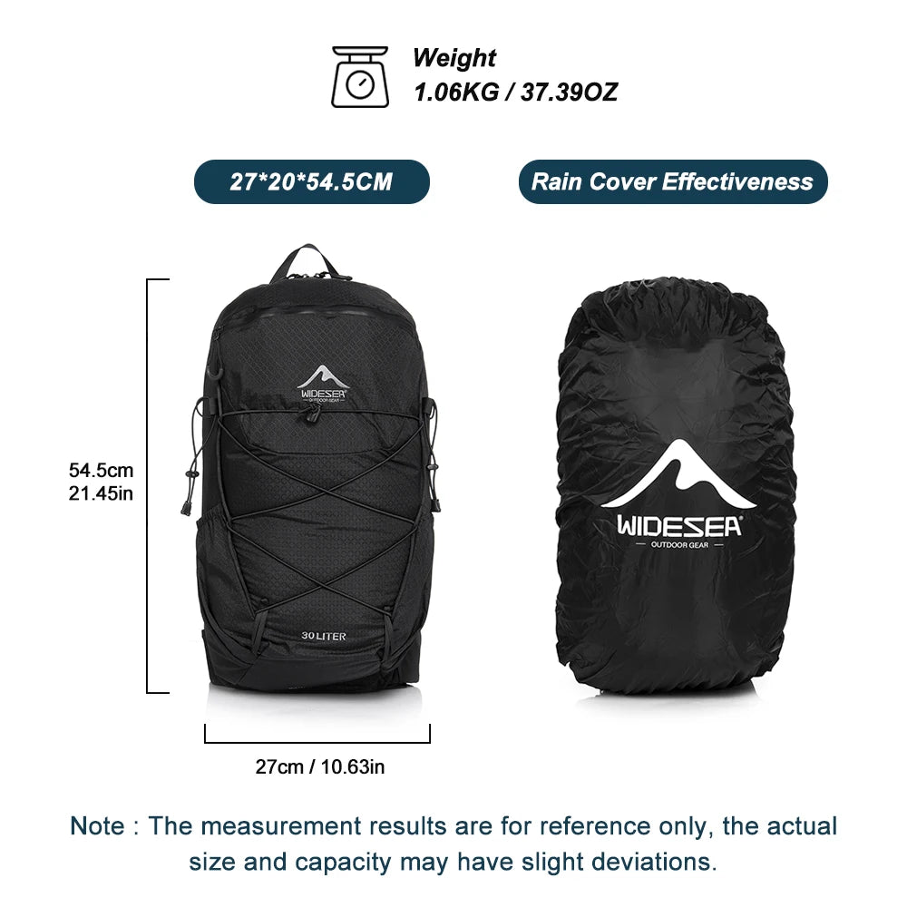 Widesea Camping Climbing Backpacks Sports Waterproof Shoulder Bag Tool Accessories Travel Backpack Camping Equipment Supplies