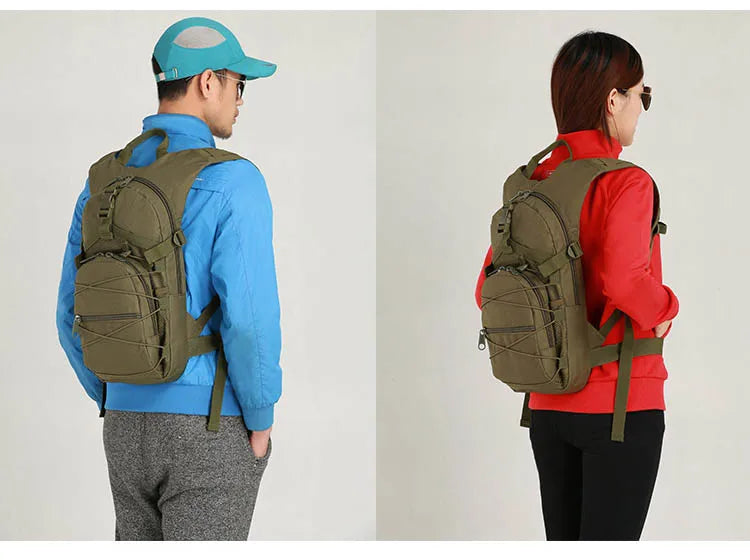 Oxford 15L Molle Tactical Backpack 800D Travel Hiking Bicycle Backpacks Outdoor Sports Cycling Climbing Trekking 3P Bag