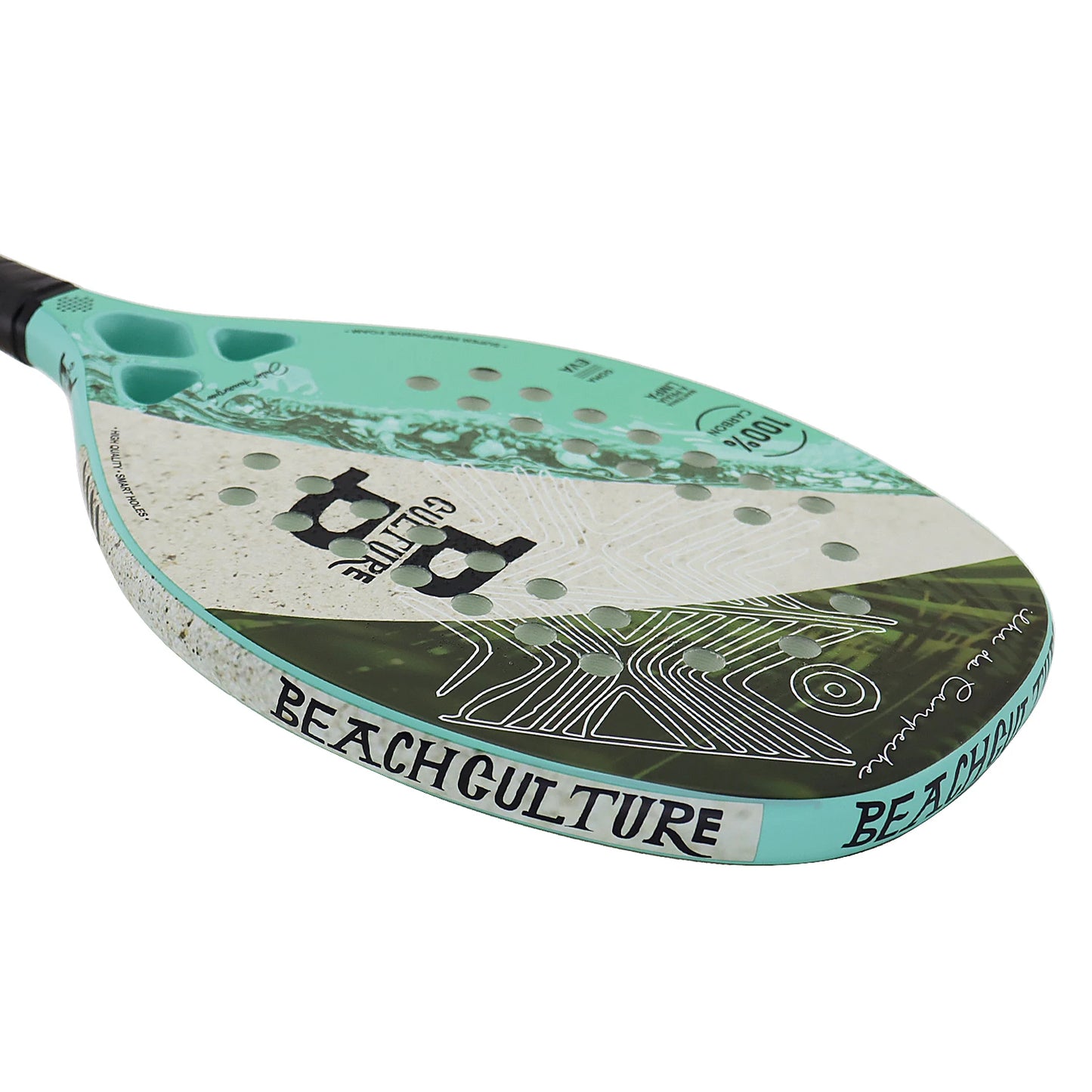 Full Carbon Fiber Racket Beach Tennis with overgrips INSUM 22mm EVA Soft Lightweight Beach Tennis Raquete for Beginner