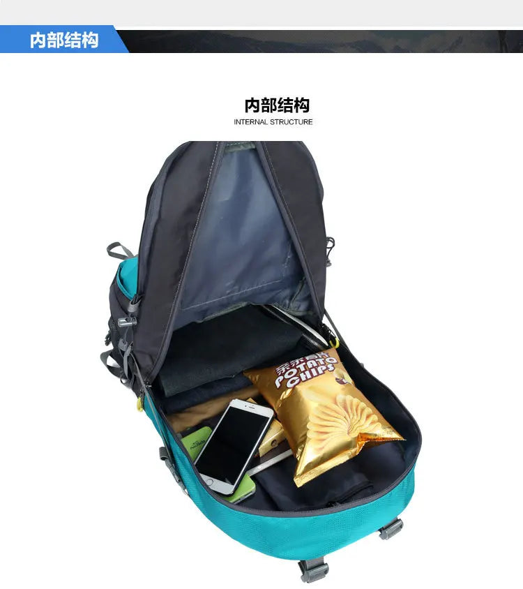50l/60l-Large Capacity Mountaineering Bag,Large Load-Bearing Hiking Multi-Functional Outdoor Sports Tear Resistance Backpack