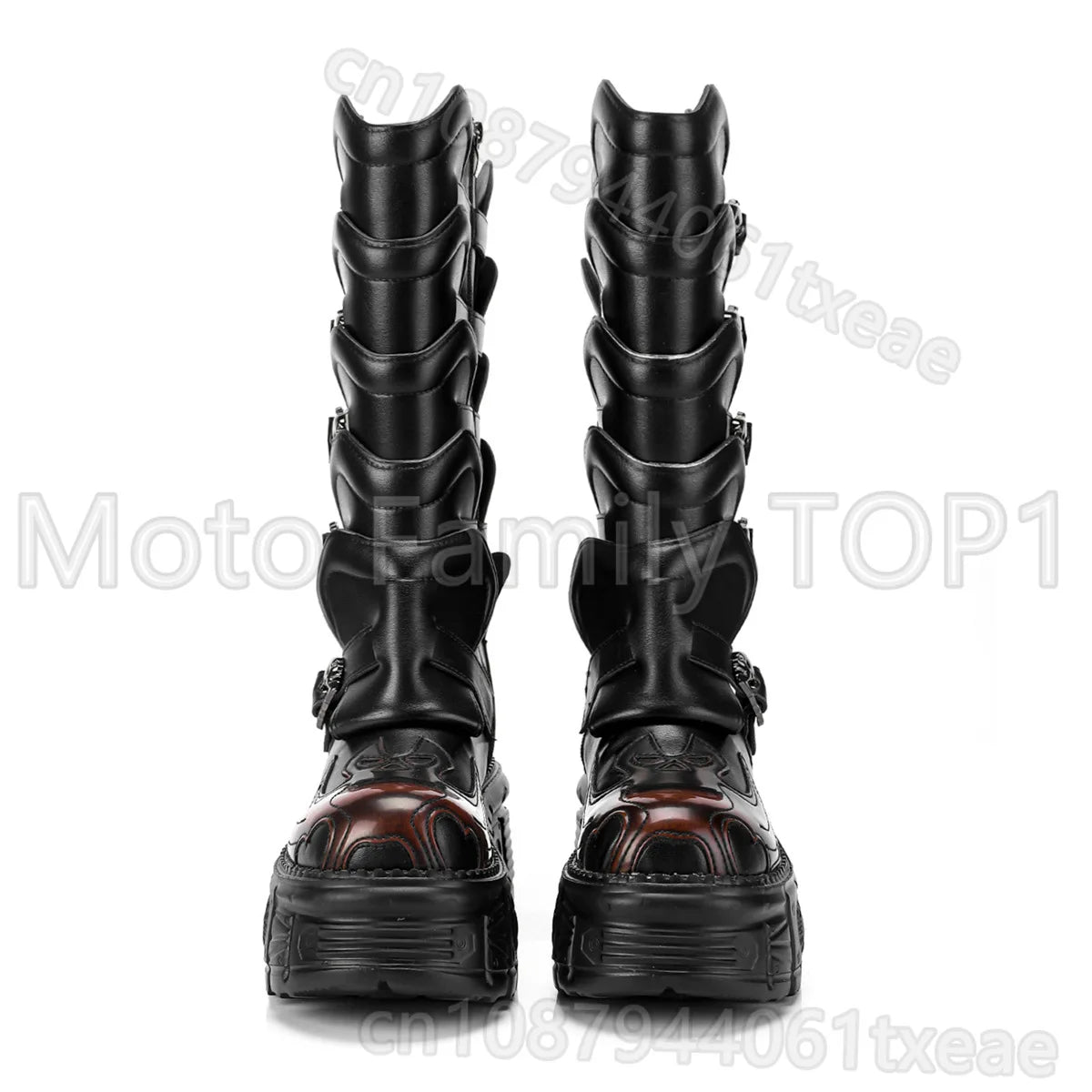 Locomotive boots autumn winter boots thick-soled medium tube women's boots motorcycle riding racing motocross shoes