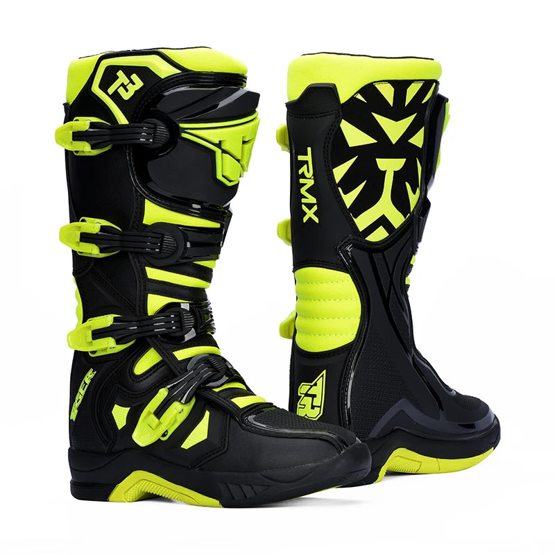 2025 NEW Racing Boots Safe Riding Motocross Boots Waterproof Anti Fall Wear-resistant Motorcycle Boots Equipment Rally Shoes