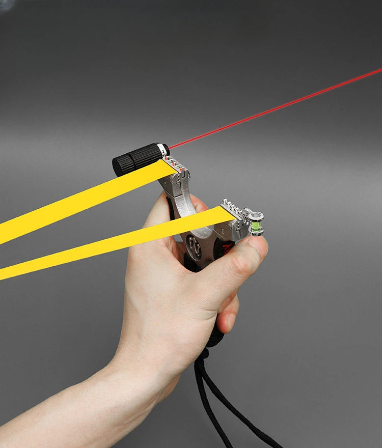 High-power Laser Slingshot High Precision Outdoor Hunting Tool Catapult with Rubber Band Set Sport Entertainment Toy Accessories