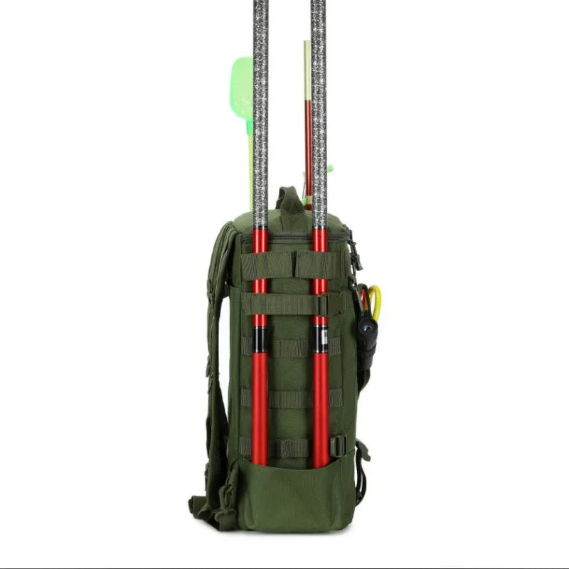 Outdoor Hiking Sports Tactical Backpack Waterproof Riding Fishing Bag Rucksack Men Women Climbing Camping Travel Shoulder Bags