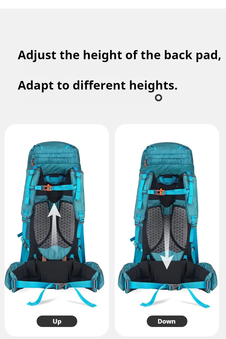 Naturehike Hiking Backpack Waterproof 45/55/65L Knapsack Climbing Travel Outdoor Sports Large Capacity Nylon Bag With Rain Cover