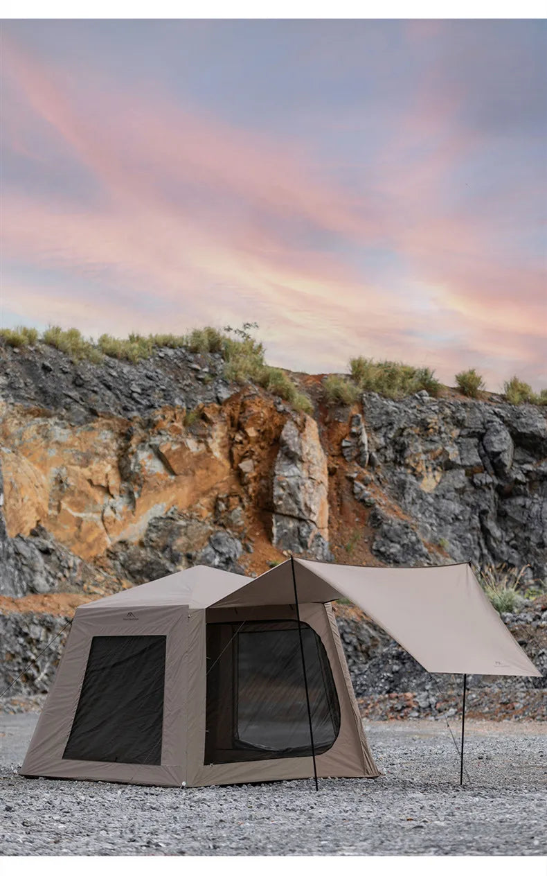 Outdoor Camping Inflatable Tent Mountainhiker Rainproof UV Protection Large Sunshade Canopy Silver-Coated Quick Inflatable Hut