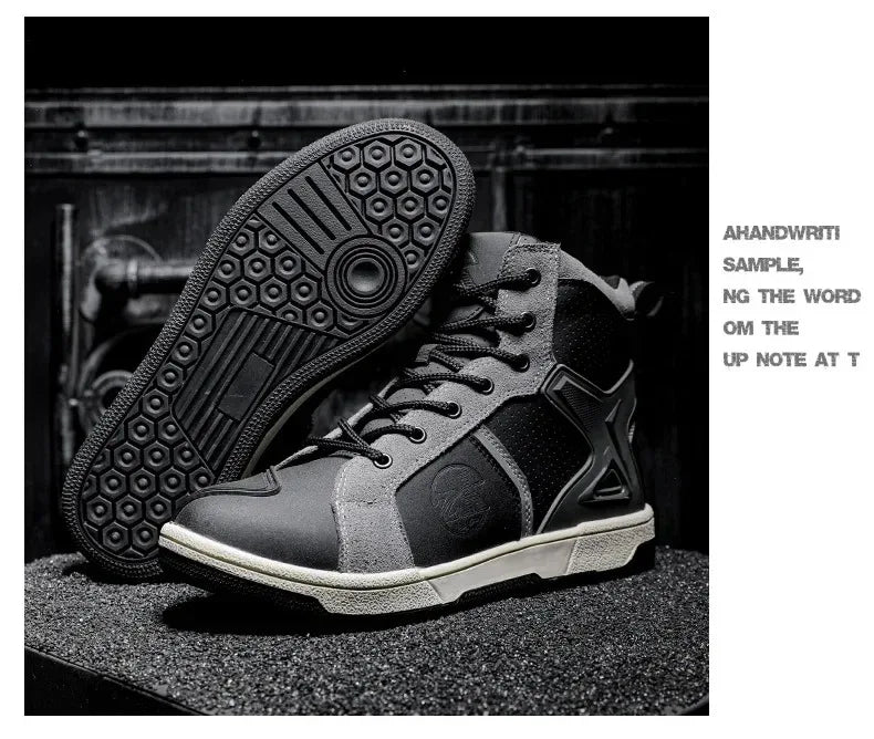 Motorcycle Shoes Men Motocross Boots Motobiker Racing Shoes Toe Cap Hardening Protective Cycling Shoes Summer Breathable Sneaker