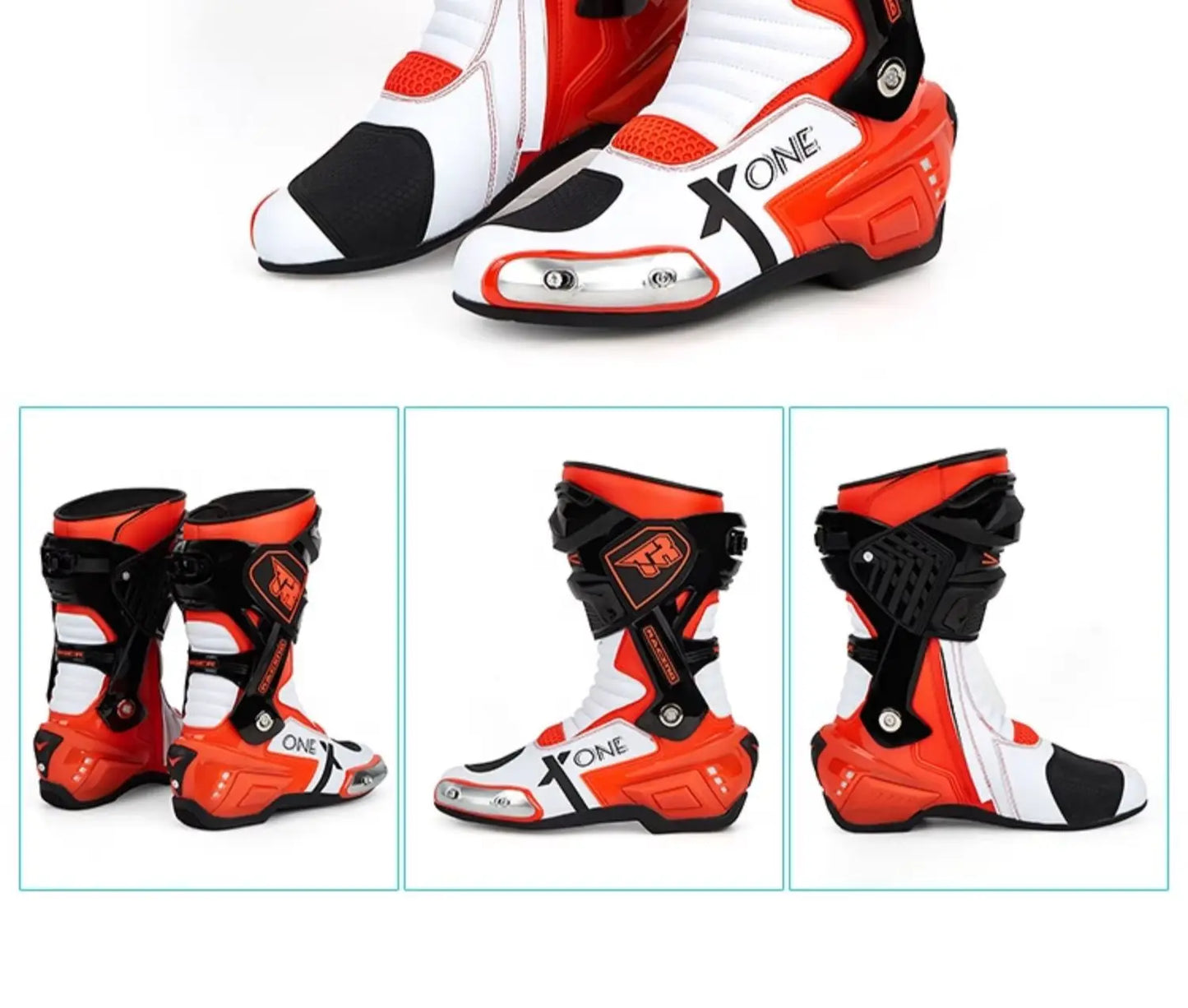 Professional Motorcycle Boots Waterproof Motocross Boots Non-slip Motorcycle Off-road Shoes Motorcycle Protective For 4 Season