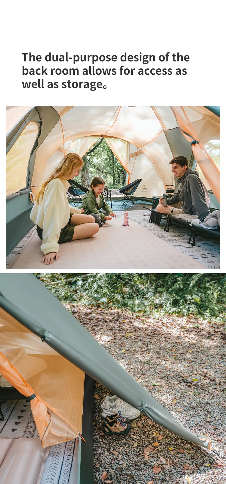 Naturehike 8-10 Person Camping Tent Picnic Rainstorm Sheltering Wind large Canopy Shelter Beach Tent Family Tent