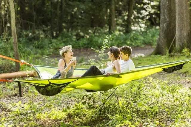 2025 Outdoor Camping Hanging Portable Bed Triangle Hammock Portable Multi Person Aerial Mat  travel Convenient Sleep Hammock bed