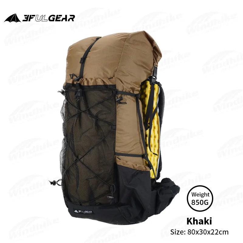 3F UL GEAR QIDIAN 40+16L Backpack 2.0 Ultralight Large Capacity Outdoor Camping Hiking Climbing Bag Nylon Waterproof Lightweight