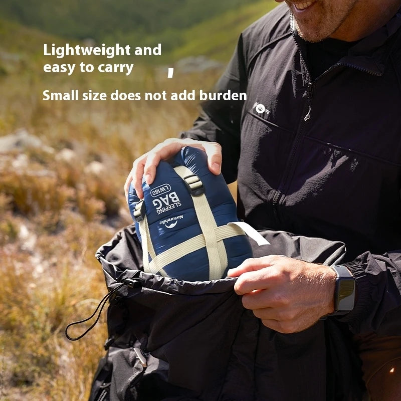 Naturehike 2025 New MINI Sleeping Bag 760g Ultralight Portable Splicing Summer Quilt Outdoor Camping Hiking Cotton Sleeping Bag