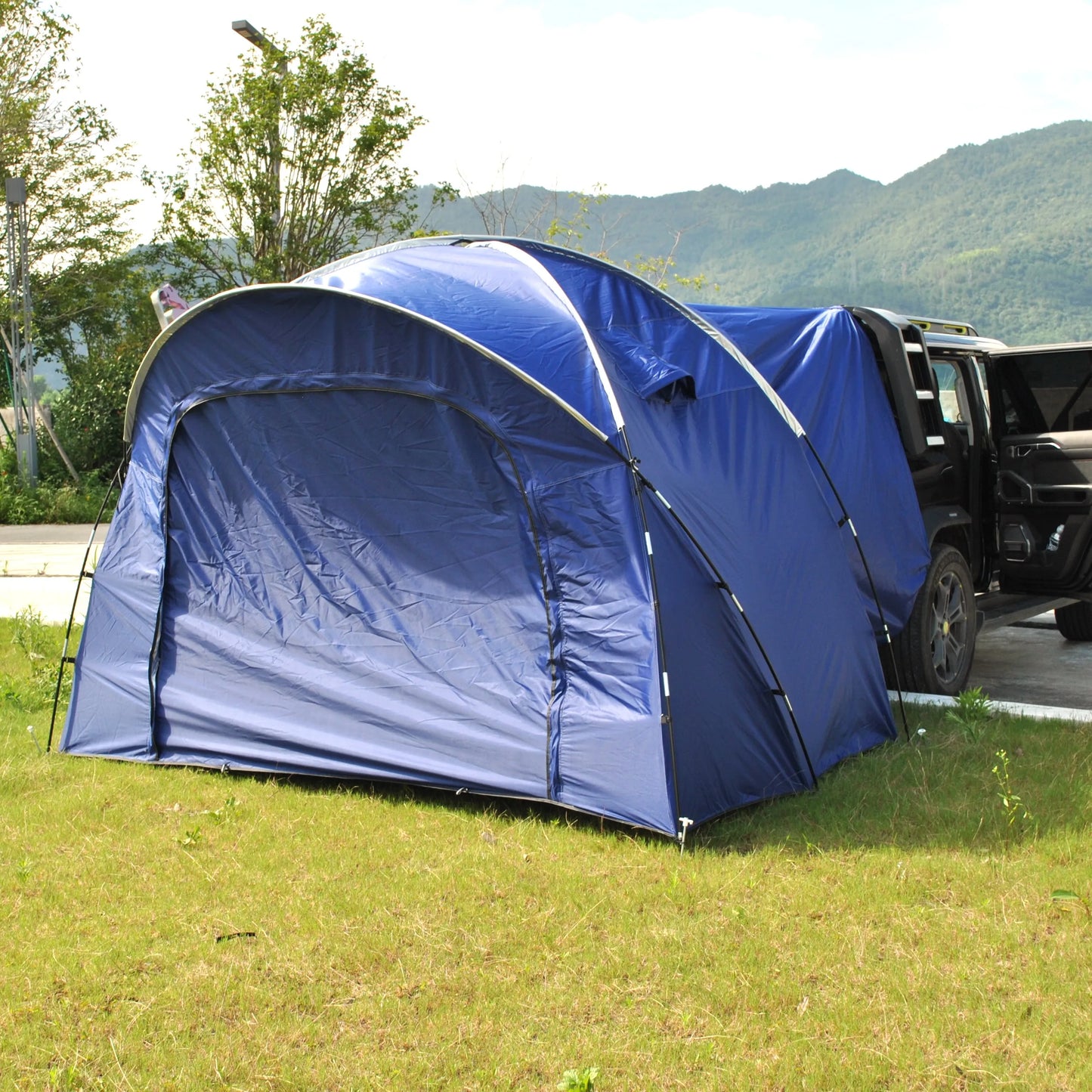 6 Person SUV Car Tailgate Tent - Double-Layer PU3000mm Waterproof, UPF50+ UV Shield, EV-Compatible for Camping & Outdoor Multi-U