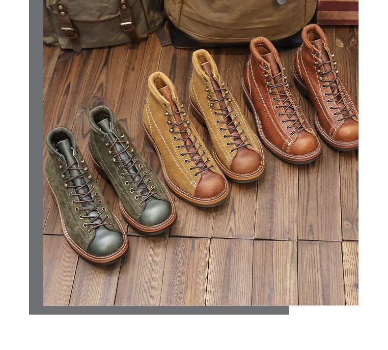 Motorcycle Boots Waterproof  Microfiber Material Moto Boots Motorcycle Shoes Motorbike Chopper Cruiser Touring Ankle Shoes