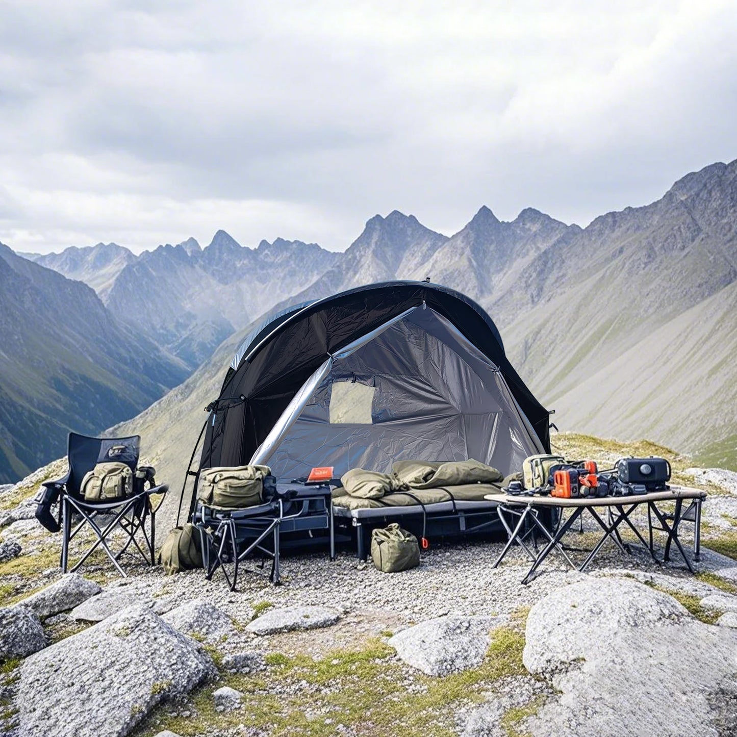 Durable Outdoor Sketching Tent for Backpacking,CZX-725 1 Person Tent Not Include Cot,1 Person Tent,Ground Tent,Practice Tent