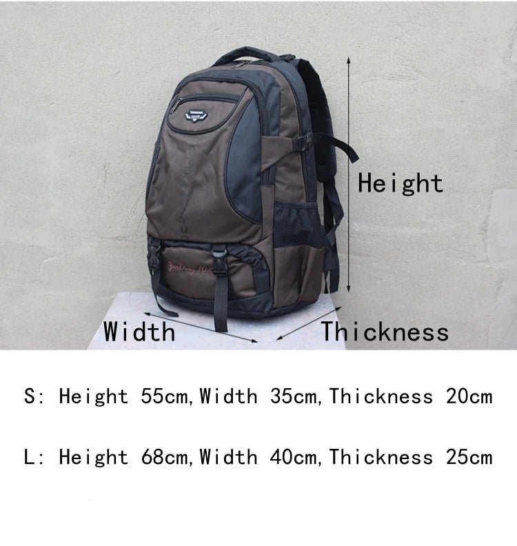70L 85L Waterproof Hiking Backpack Large Capacity Outdoor Climbing Sports Bag Men Women Travel Mountaineering Luggage Rucksack