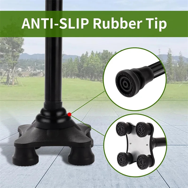 Collapsible Telescopic Folding Cane Elder Canes Adjustable Walking Trusty Sticks Elder Crutches for Mothers the Elder Fathers