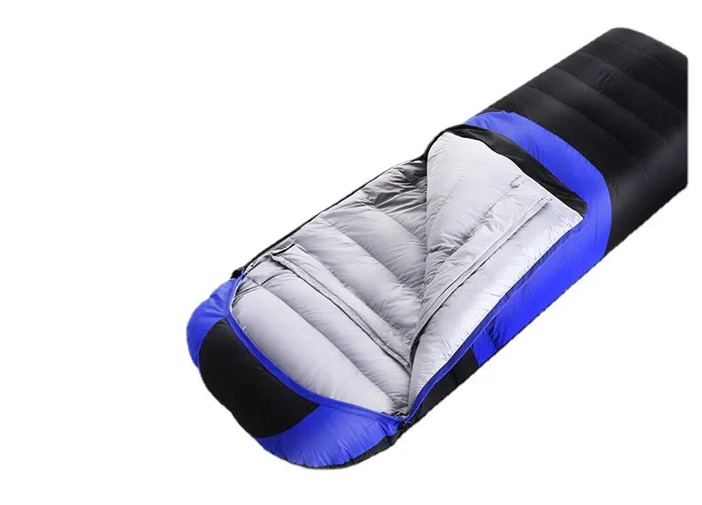 Wholesale Unisex Waterproof Nylon Sleeping Bag Envelope Style Duck Filling for Winter Keep Warm Adults Use Outdoor Camping Hike