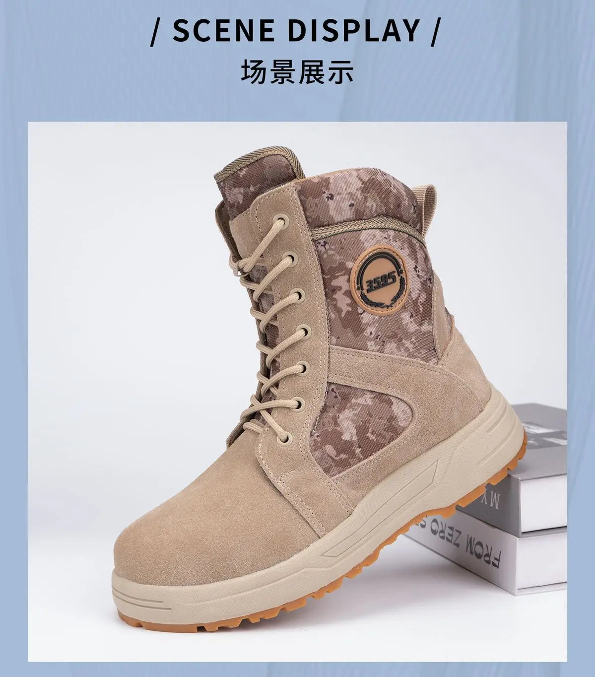 Winter Waterproof Warm High Top Boots Motorcycle Riding Boots Thick Fleece and Anti Slip Boot Snow Boots Warm Plush Shoes