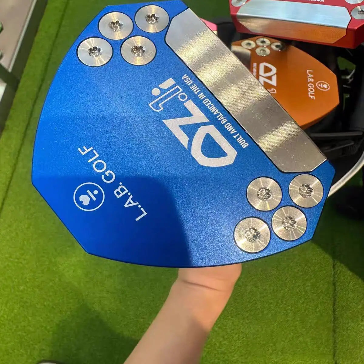 L.A.B OZ.1 Golf Putter blue  putter   with Press Pistol 2 Degrees Grip and head cover