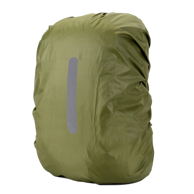 Reflective Waterproof Backpack Rain Cover Outdoor Night Cycling Safety Light Raincover Bag Hiking Mountaineering Backpack Cover