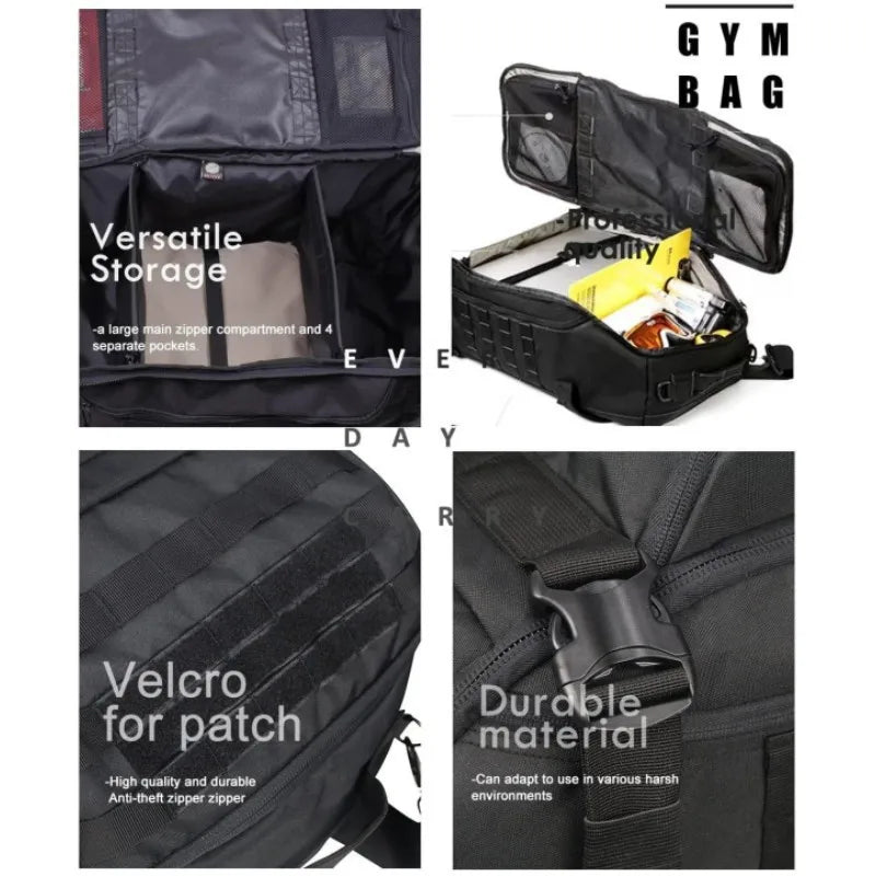 Oulylan 45L Camping Backpacks Men Tactical Backpack Waterproof Hiking Travel Climbing Rucksack Sports Gym Duffel Bag