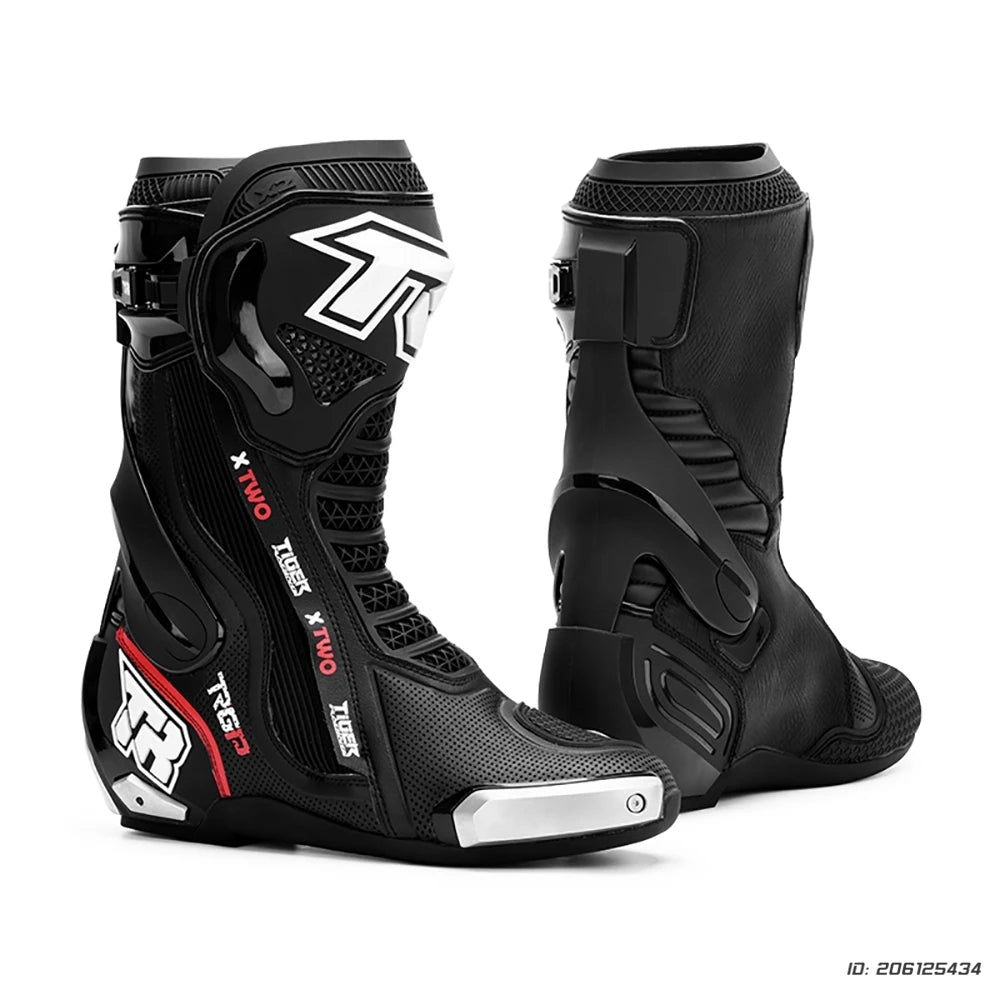 Men's Motorcycle Boots Non-slip Racing Off-road Shoes Professional Protective Moto Boots Sport Touring Protection Riding Gear