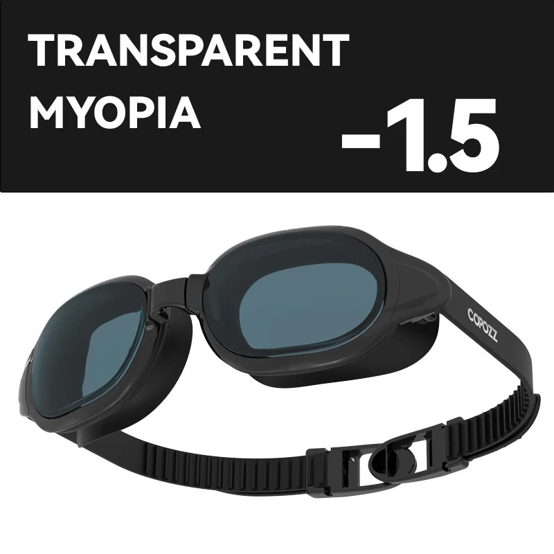 COPOZZ Myopia Swimming Goggles Men Women Adult Swim Goggle Professional Anti Fog Pool Swimming Glass Diopter Zwembril -1.5 to -7
