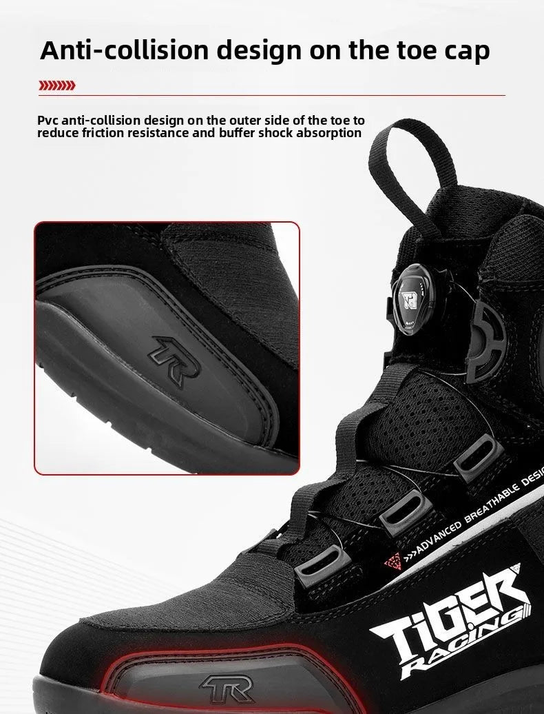 Motorcycle Shoes for Men, MTB Cycling Shoes, Winter Hiking High-Cut Boots, Tenis Masculino, Road Bicycle Sneaker，Casual Shoes