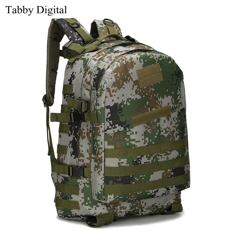 Tactical 3D Backpack 25L Backpack Nylon 900D Fabric Mens Bag Waterproof 3D Molle Backpack for Trekking Camping Mountaineering