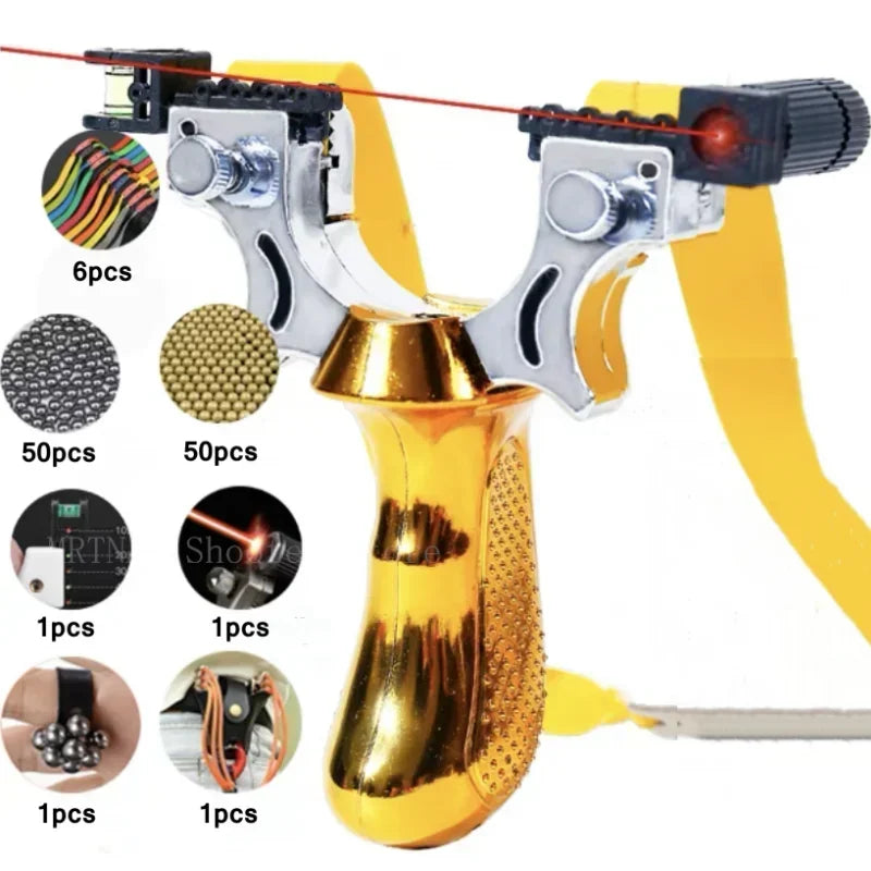 Professional Shooting Resin Slingshot Rubber Band High Power Hunting Catapult Outdoor Game Game Tool High Quality