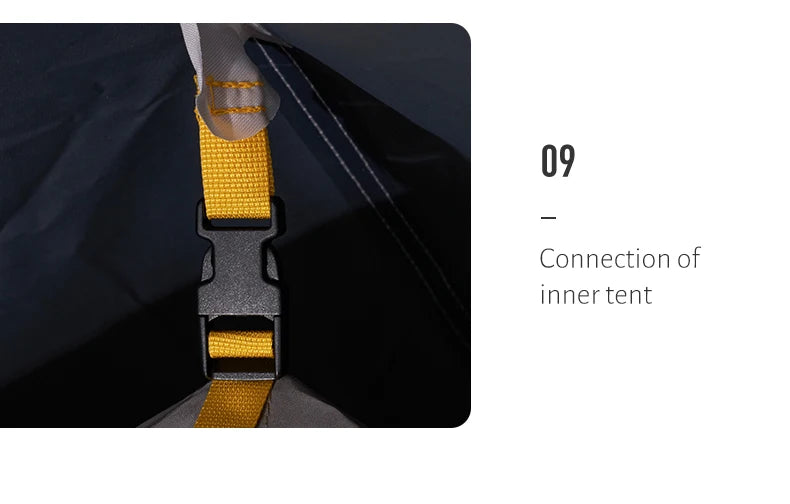 MOBI GARDEN Camping Tent Royal Castle 150D Oxford With Snow Skirt Double Layer Waterproof Hiking 5 Person 4 Season Tent UV50+